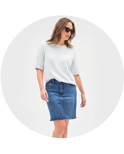 Denim skirts
