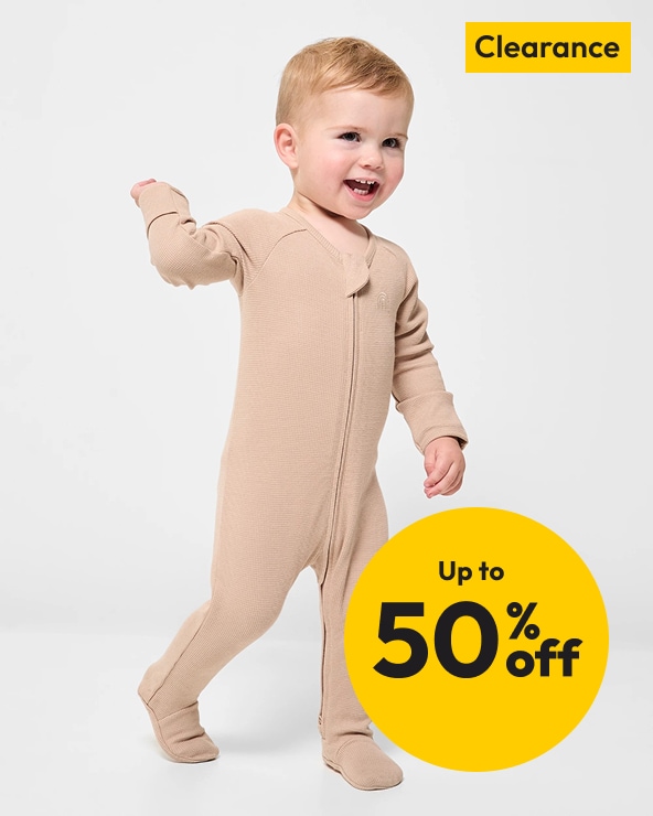 Up to 50% off Selected Baby Clearance Clothing & Footwear