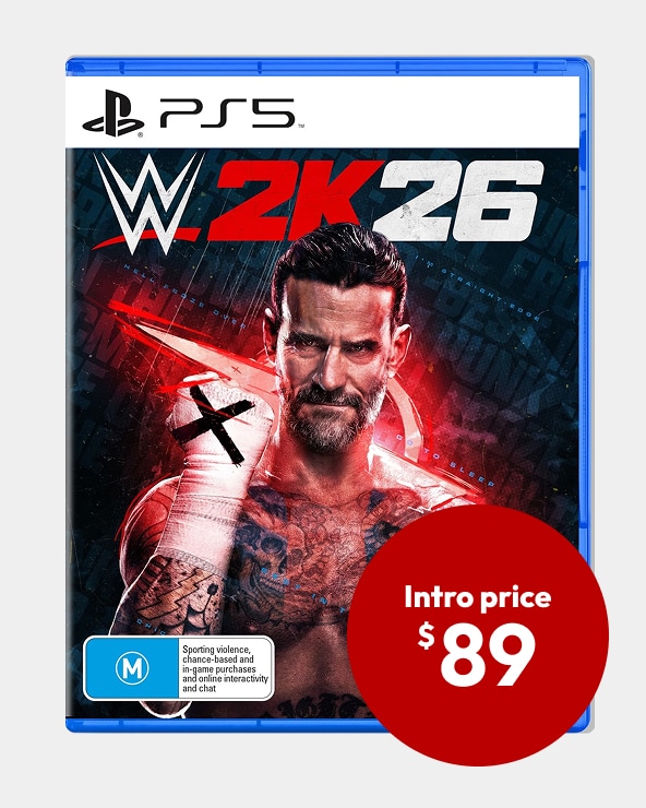 Intro Offer $89ea. Price after offer ends $99ea WWE 2K26 - PS5, Xbox Series X or Nintendo Switch 2