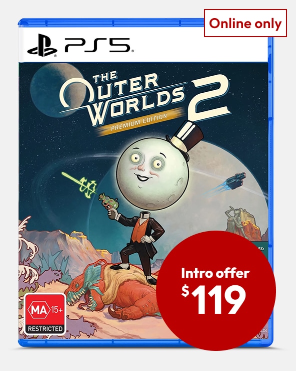 Introductory Offer $119. Price after offer ends $129. The Outer Worlds 2 Premium Edition - PlayStation 5 Introductory Offer $119. Price after offer ends $129. The Outer Worlds 2 Premium Edition - PlayStation 5