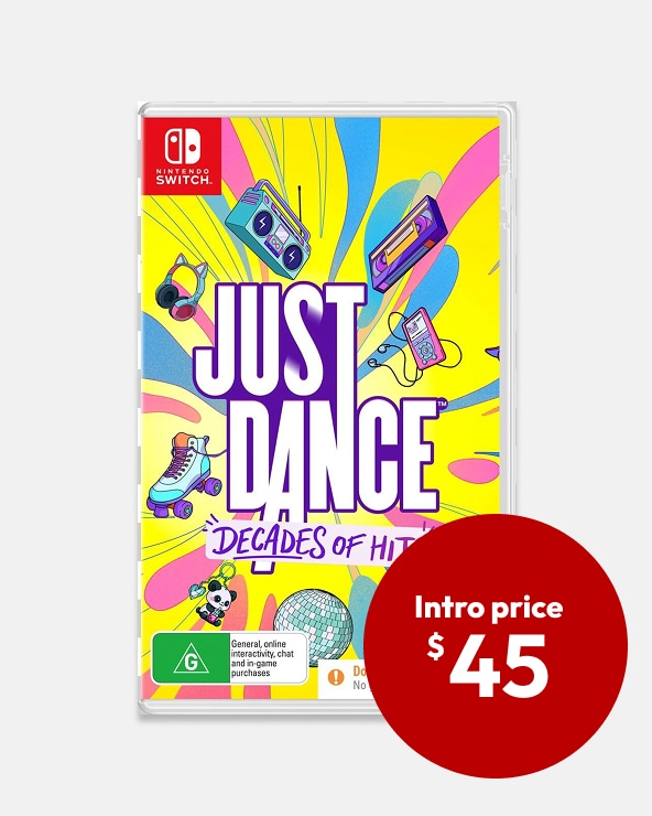 Intro Price $45 Just Dance: Decades of Hits (Code in Box) - Nintendo Switch