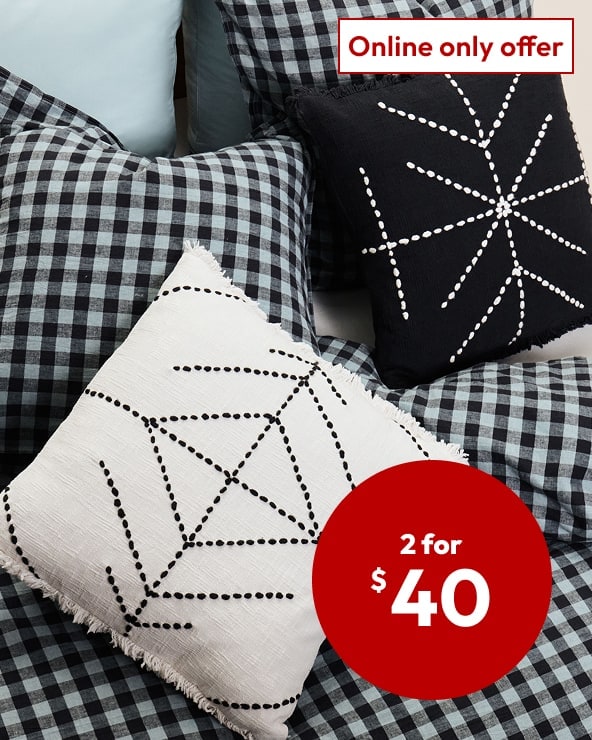on selected cushions