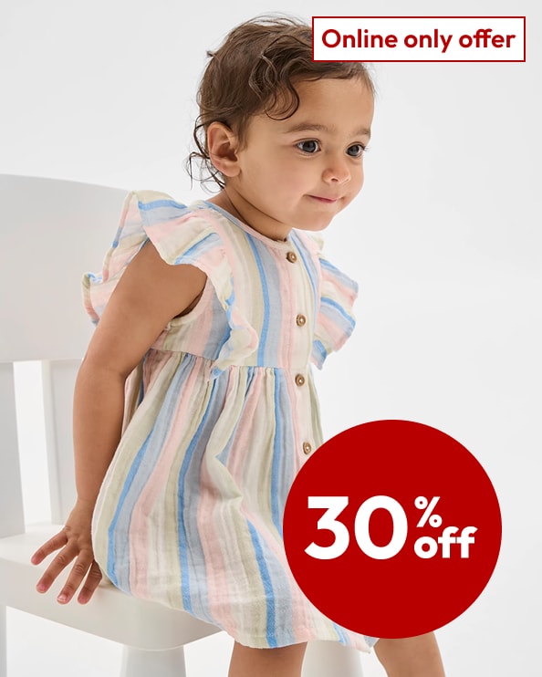 Selected baby clothing