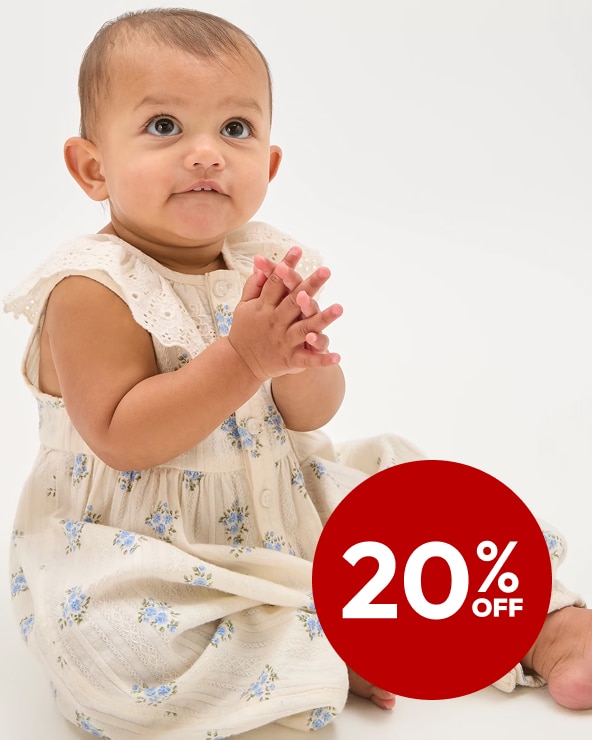 20% off Baby clothing	