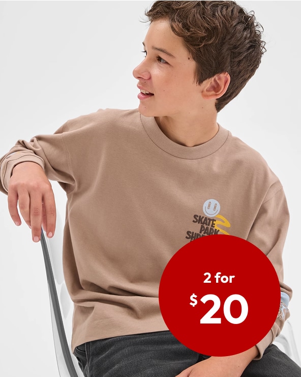 Selected Boys 7-16 long sleeve t-shirts & trackpants