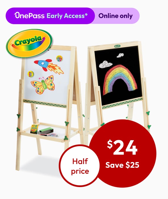Crayola wooden art easel dual-sided