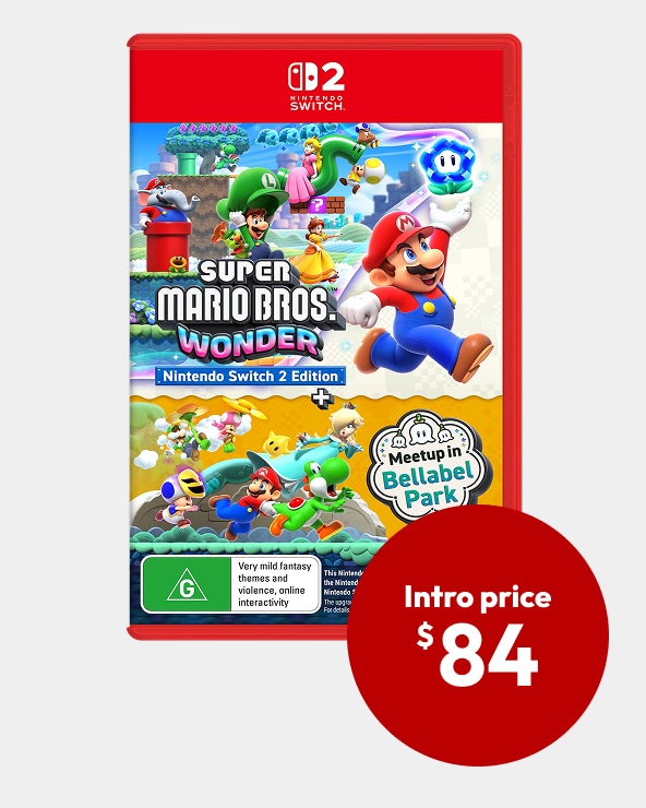 Introductory Offer $84. Price after offer ends $89   Super Mario Bros. Wonder – Nintendo Switch 2 Edition + Meetup in Bellabel Park 