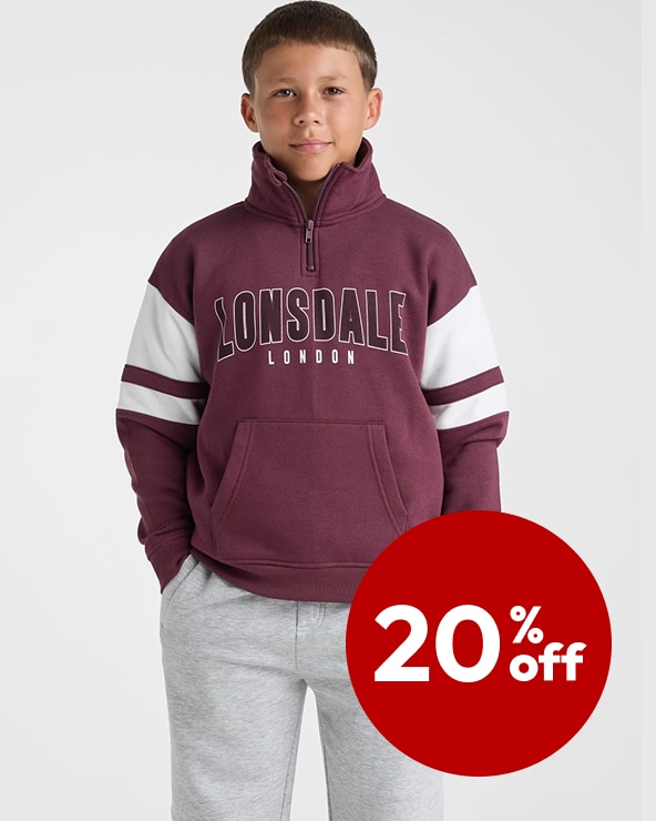 20% off kids' Lonsdale London clothing