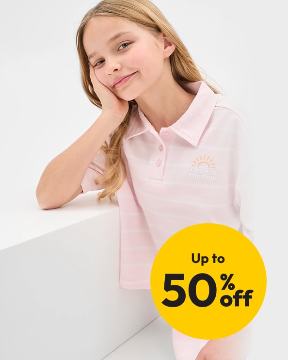 Up To 50% off Selected Kids' Summer Clearance