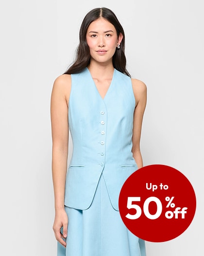 Up to 50% off selected Womens Clearance Clothing & Footwear