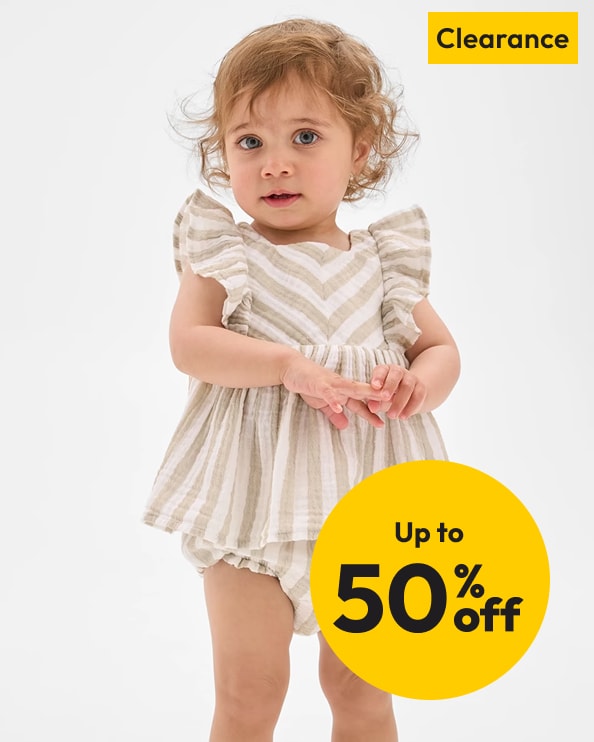 Up To 50% off Selected Baby Summer Clearance*