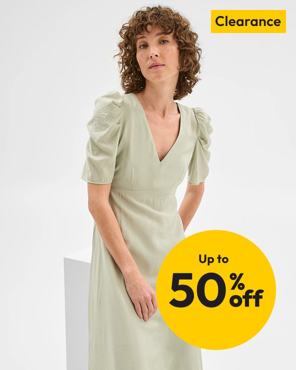 Up to 50% off Selected Women's Clearance Clothing & Footwear