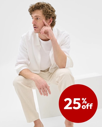 25% off Target Man European Linen