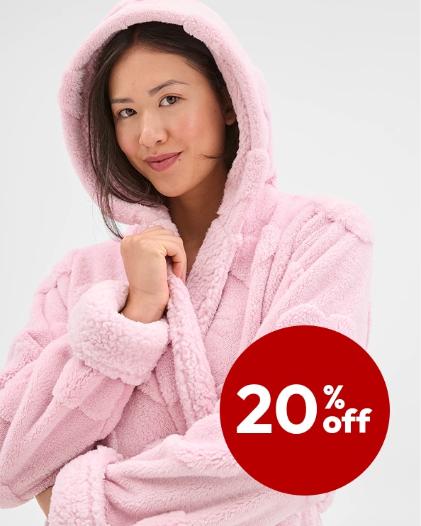 20% off Women's Dressing Gowns  	