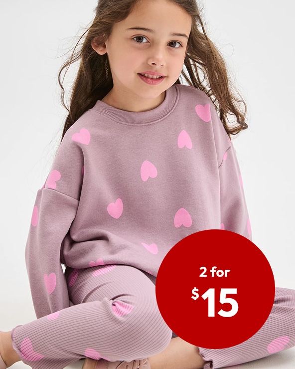 Selected Girls 1-8 fleece jumpers & leggings