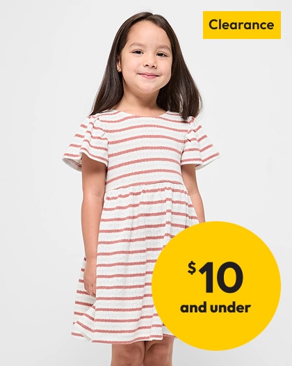 Selected kids' clearance clothing