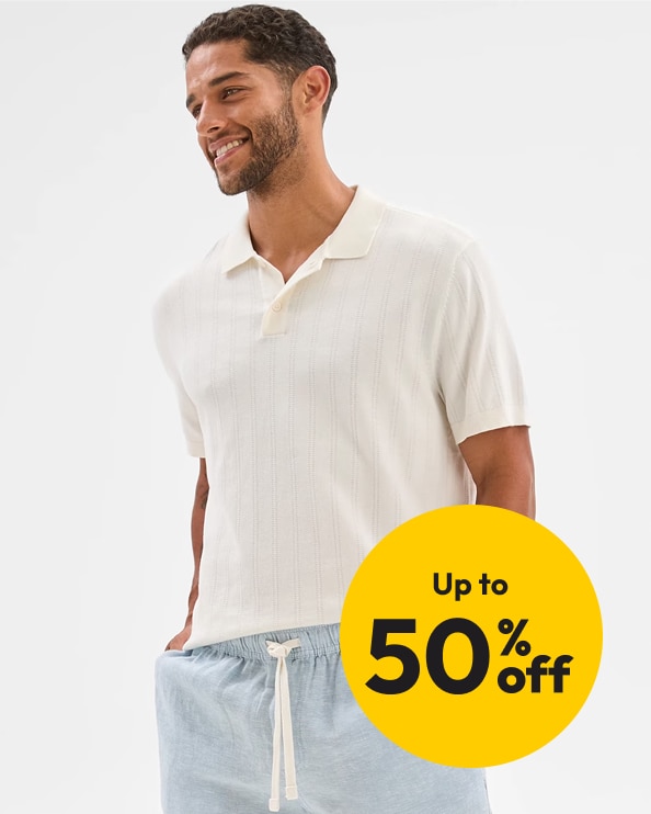 Up to 50% off Men's Clearance
