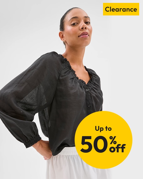 Up to 50% off Selected Clearance Womenswear