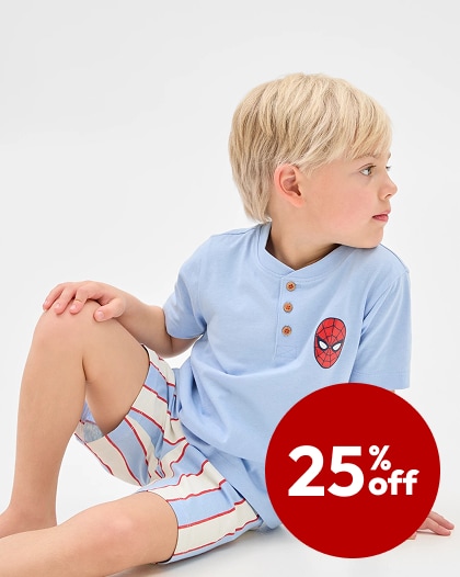 25% off Kids Sleepwear